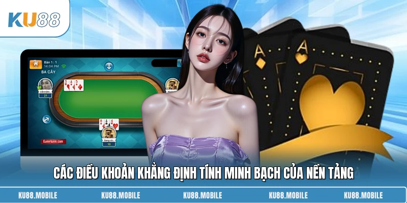 Các điều khoản khẳng định tính minh bạch của nền tảng